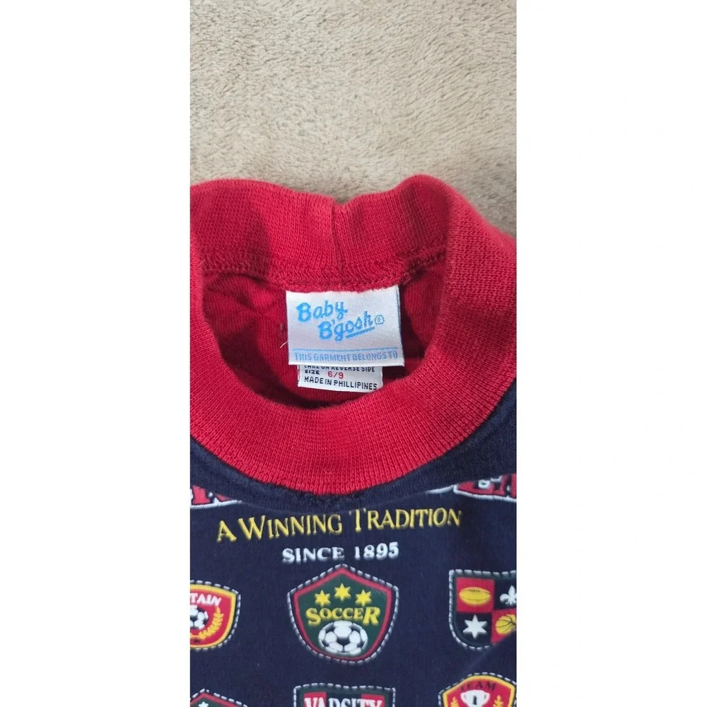 Baby BGosh red blue vintage